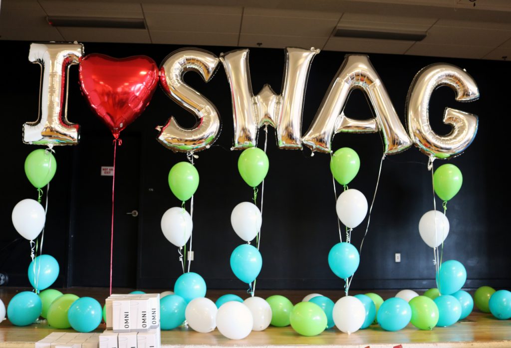 Swag balloons by Brandscape corporate swag vendor